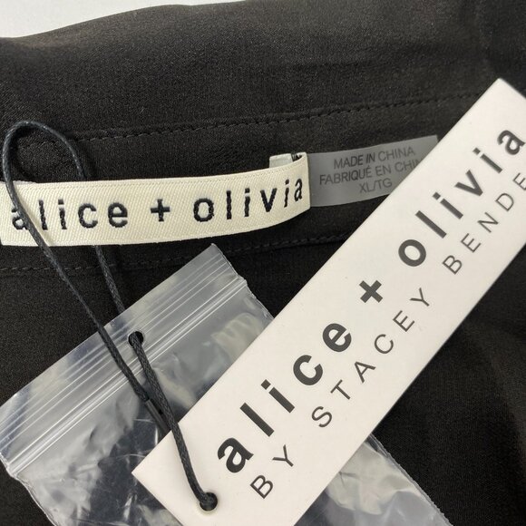 Alice + Olivia Brady Floral Silk Blouse Extra Large NWT $375 - Picture 11 of 14